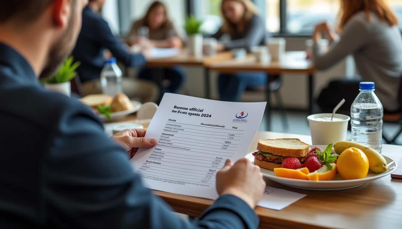 Illustration: Comprendre le barème officiel des frais de repas pour l’année 2024